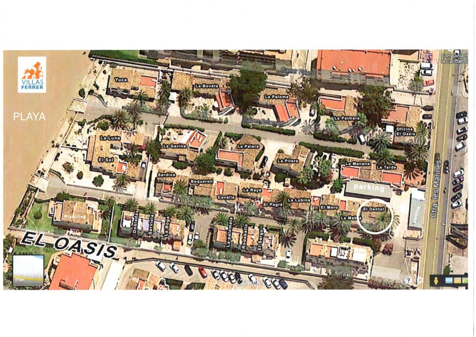 Urbanizacion El Oasis, 20 En 1ª Linea Playa Villa *